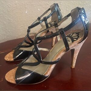 Elegant Black Strappy Heels